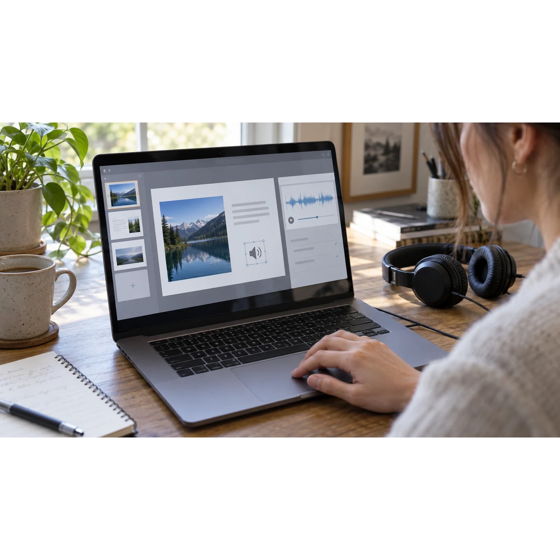 Добавление сгенерированной озвучки на слайд PowerPoint